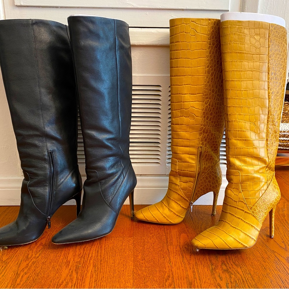 Tall stiletto boots, fit like a size 9